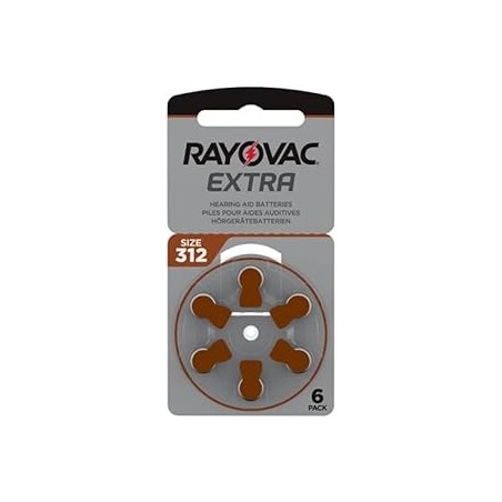 Rayovac Batterie Zinco Ario Modello 312 6 pezzi Rayovac Batterie Zinco Ario Modello 312 6 pezzi