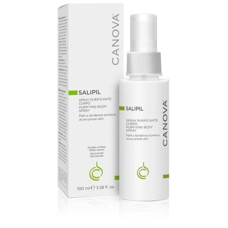 Canova Salipil Spray per pelle a tendenza acneica dorso spalle zone pilifere 100 ml Canova Salipil Spray per pelle a tendenza acneica dorso spalle zone pilifere 100 ml