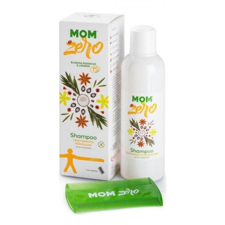 Mom Zero Shampoo per il trattamento della pediculosi con pettinino 200 ml Mom Zero Shampoo per il trattamento della pediculosi con pettinino 200 ml