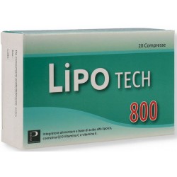 Piemme Pharmatech Italia Lipotech 800 integratore per la protezione delle cellule dallo stress ossidativo 20 compresse