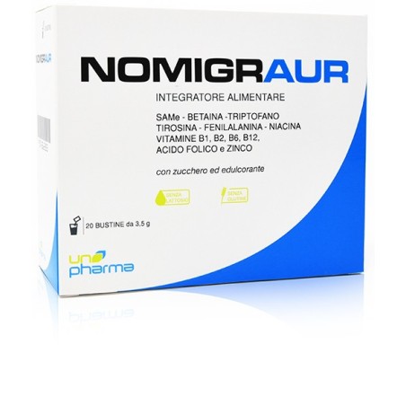 Nomigraur integratore alimentare per il benessere del sistema nervoso 20 bustine Nomigraur integratore alimentare per il benessere del sistema nervoso 20 bustine