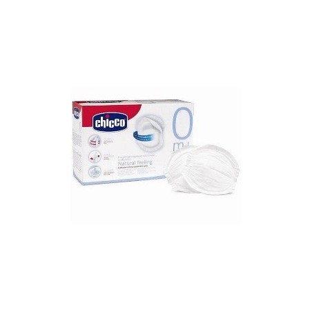 Chicco Natural Feeling Coppette Assorbilatte Antibatteriche 60 Pezzi
