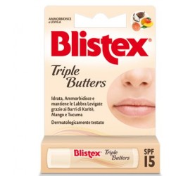 Blistex Triple Butters stick labbra idratante lenitivo aroma caramello SPF15