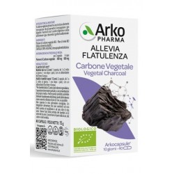 Arkopharma Arkocapsule Carbone Vegetale per Gonfiore Addominale 40 capsule