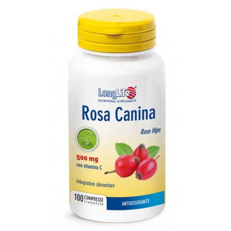 LongLife Rosa Canina 500 mg integratore antiossidante ricostituente 100 compresse