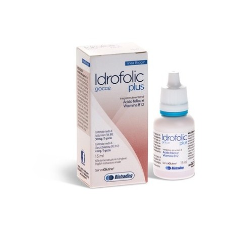 Idrofolic Plus integratore di folati in gocce 15 ml Idrofolic Plus integratore di folati in gocce 15 ml