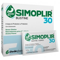 Simoplir 30 integratore con Probiotici e Prebiotici per favorire il transito intestinale 12 bustine