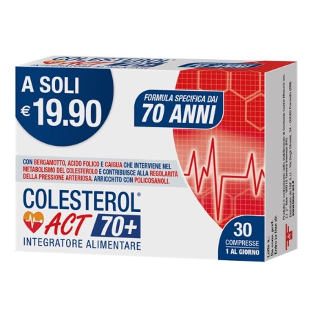 Colesterol Act 70+ - Integratore per il controllo del colesterolo Colesterol Act 70+ - Integratore per il controllo del colesterolo