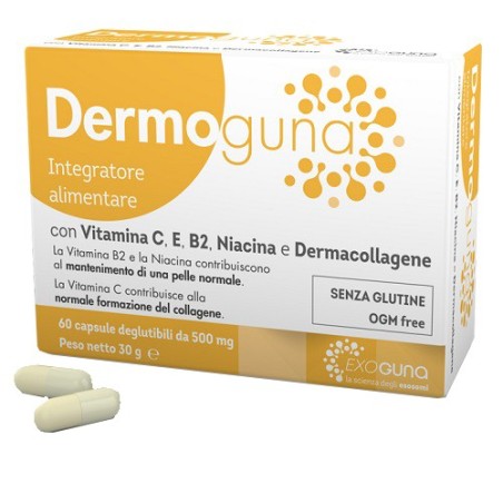 Dermoguna integratore per il benessere della pelle 60 capsule 500 mg Dermoguna integratore per il benessere della pelle 60 capsule 500 mg