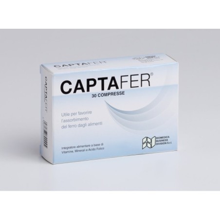 Captafer Integratore per Favorire l'assorbimento del Ferro 30 compresse Captafer Integratore per Favorire l'assorbimento del Ferro 30 compresse