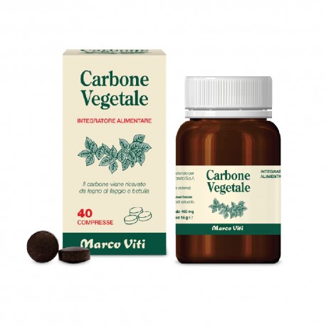 Marco Viti Carbone Vegetale Integratore per Gonfiore addominale 120 compresse