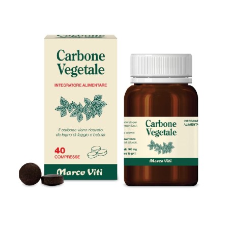 Marco Viti Carbone Vegetale Integratore per Gonfiore addominale 120 compresse Marco Viti Carbone Vegetale Integratore per Gonfiore addominale 120 compresse