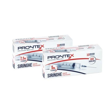 Safety Siringa Prontex 5 ml con ago indolore 10 pezzi