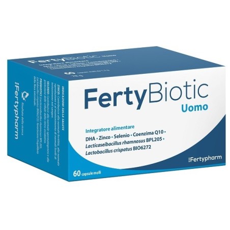 Biocure Fertybiotic Uomo integratore per la fertilità maschile 60 capsule Biocure Fertybiotic Uomo integratore per la fertilità maschile 60 capsule