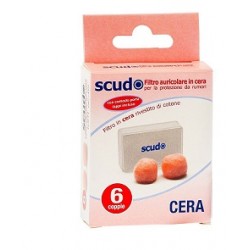 Scudo E.A.R. tappi per le orecchie filtro auricolare in cera 6 coppie