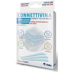 Connettivina Cerotto Hi Tech Medicazione per favorire la guarigione 6x7cm 5 pezzi