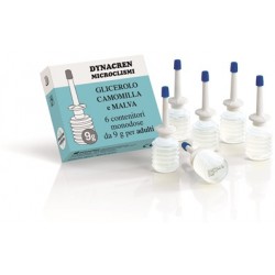 Dynacren Microclismi Glicerolo camomilla e malva per costipazione degli adulti 6 pezzi