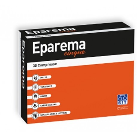 Eparema Cinque integratore per transito intestinale e digestione 30 compresse