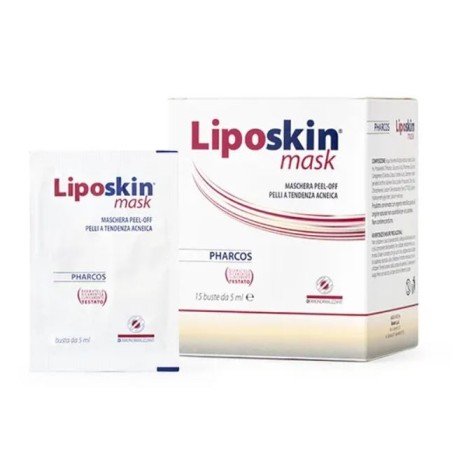 Biodue Liposkin Mask maschera peel-off per pelli a tendenza acneica 15 buste da 5 ml Biodue Liposkin Mask maschera peel-off per pelli a tendenza acneica 15 buste da 5 ml