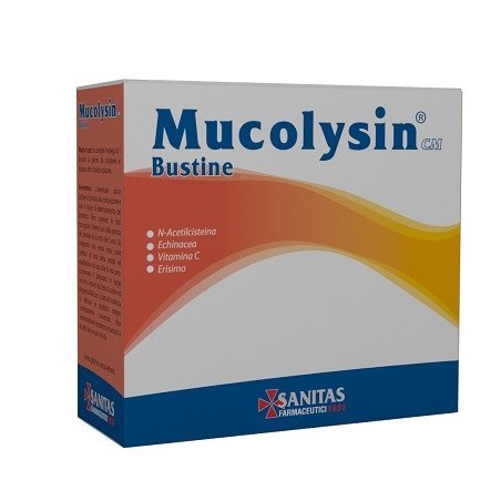 Mucolysin CM integratore emolliente lenitivo per tono della voce 14 bustine Mucolysin CM integratore emolliente lenitivo per tono della voce 14 bustine