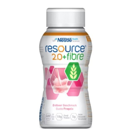Nestle' It. Resource 2,0 + Fibre Fragola 200 Ml Nestle' It. Resource 2,0 + Fibre Fragola 200 Ml
