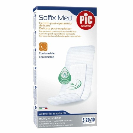 PiC Soffix Med Cerotto Post-operatorio Delicato in TNT 5 pezzi 20x10cm PiC Soffix Med Cerotto Post-operatorio Delicato in TNT 5 pezzi 20x10cm