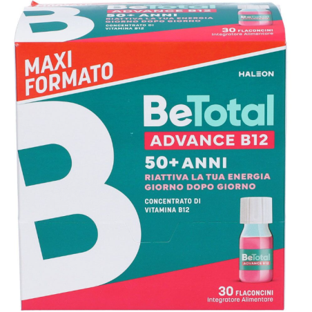 BeTotal Advance B12 integratore per stanchezza fisica e mentale 30 flaconcini BeTotal Advance B12 integratore per stanchezza fisica e mentale 30 flaconcini
