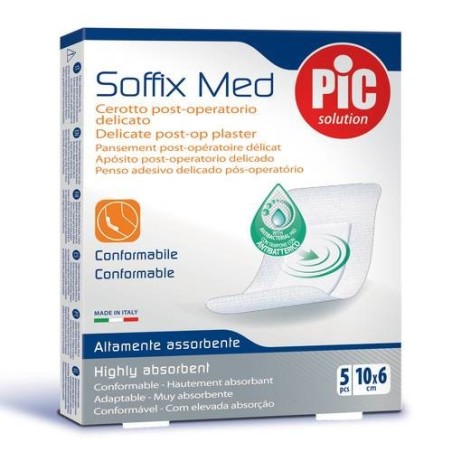 PiC Soffix Med Cerotto Post-operatorio Delicato in TNT 5 pezzi 10x6cm PiC Soffix Med Cerotto Post-operatorio Delicato in TNT 5 pezzi 10x6cm
