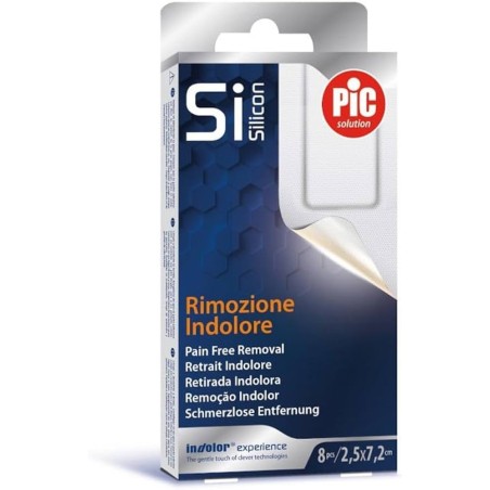 Pic Si Silicon Cerotto Indolor per Piccole ferite 2,5x7,2cm 8 pezzi Pic Si Silicon Cerotto Indolor per Piccole ferite 2,5x7,2cm 8 pezzi