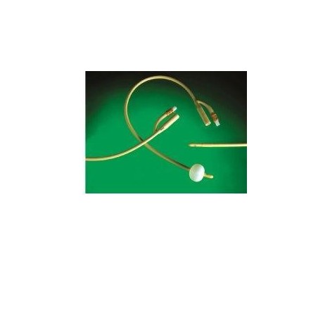 Catetere uretrale Foley in lattice siliconato CH16 per caterizzazione vescicale Catetere uretrale Foley in lattice siliconato CH16 per caterizzazione vescicale