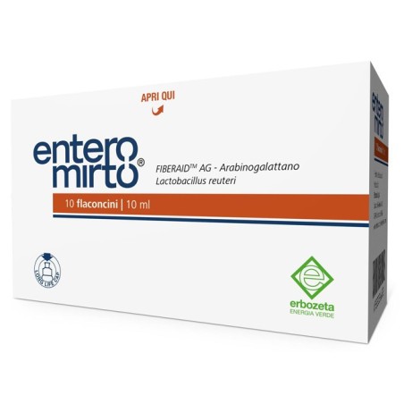 Erbozeta Entero Mirto integratore di fermenti lattici e fibre 10 flaconcini da 10 ml Erbozeta Entero Mirto integratore di fermenti lattici e fibre 10 flaconcini da 10 ml