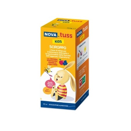 Nova Tuss Kids sciroppo per il benessere della gola 160 g Nova Tuss Kids sciroppo per il benessere della gola 160 g
