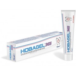 Hobagel 365 – Gel dentale con doppia azione igienizzante e rigenerante, con clorexidina e acido ialuronico. Tubo da 75 ml