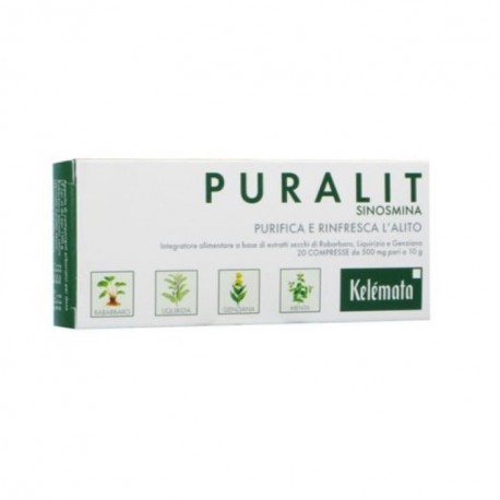 Puralit deodorante purificante per l'alito con sinosmina 20 compresse