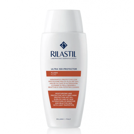 Rilastil Ultra 100 Protector - Fluido protezione solare spf 50+ pelle chiara e sensibile 50 ml