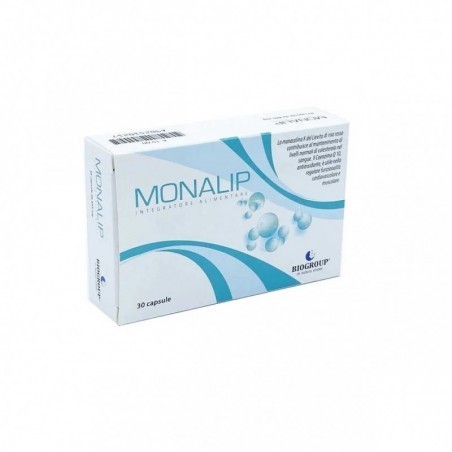 Monalip integratore per il metabolismo del colesterolo 30 capsule Monalip integratore per il metabolismo del colesterolo 30 capsule