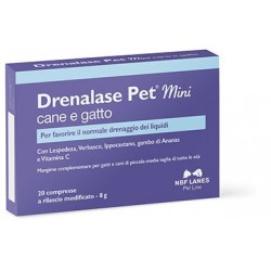 Drenalase Pet Mini integratore drenante per cani e gatti 20 compresse