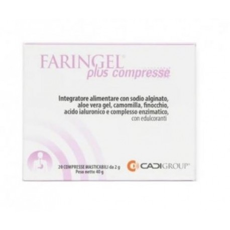 Faringel Plus integratore per il benessere delle vie respiratorio 20 compresse masticabili