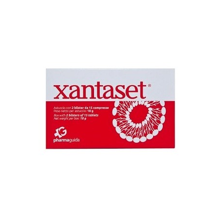 Pharmaguida Xantaset integratore drenante per microcircolo 30 compresse da 600 mg Pharmaguida Xantaset integratore drenante per microcircolo 30 compresse da 600 mg