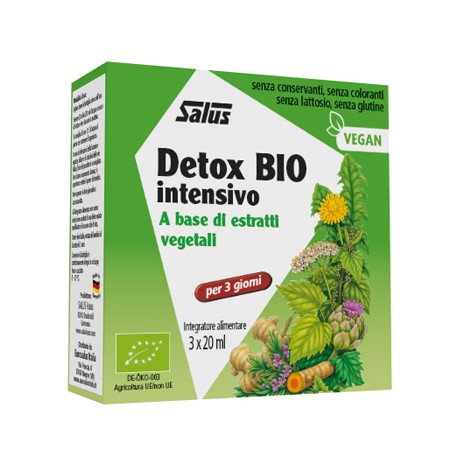 Detox BIO Intensivo Integratore per Funzioni Depurative dell'organismo 3 x 20 ml