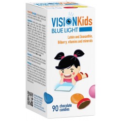 Vision Kids Blue Light integratore per la vista dei bambini 90 confetti ricoperti di cioccolato