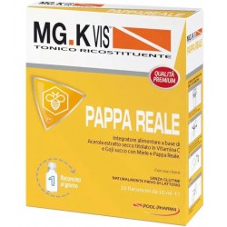 MG.K VIS Tonico Ricostituente Pappa Reale Integratore energizzante 10 flaconcini da 10 ml