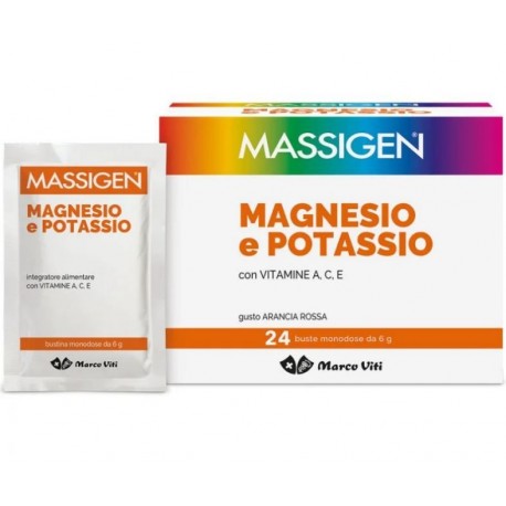 Massigen Magnesio Potassio Integratore Remineralizzante 24 bustine