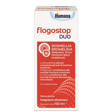 Humana Flogostop Duo integratore per stati di tensione localizzati 150 ml Humana Flogostop Duo integratore per stati di tensione localizzati 150 ml