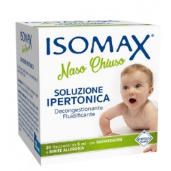 Isomax Naso Chiuso soluzione ipertonica fluidificante decongestionante 20 flaconcini da 5 ml