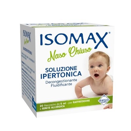 Isomax Naso Chiuso soluzione ipertonica fluidificante decongestionante 20 flaconcini da 5 ml Isomax Naso Chiuso soluzione ipertonica fluidificante decongestionante 20 flaconcini da 5 ml