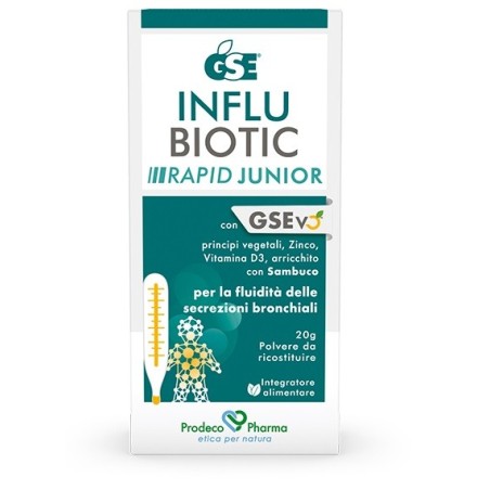 GSE Influbiotic Rapid Junior polvere da ricostituire 20 g - Integratore per difese immunitarie bambini GSE Influbiotic Rapid Junior polvere da ricostituire 20 g - Integratore per difese immunitarie bambini
