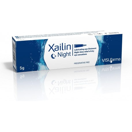 Xailin Night Unguento oculare lubrificante delicato per occhi secchi 5 g
