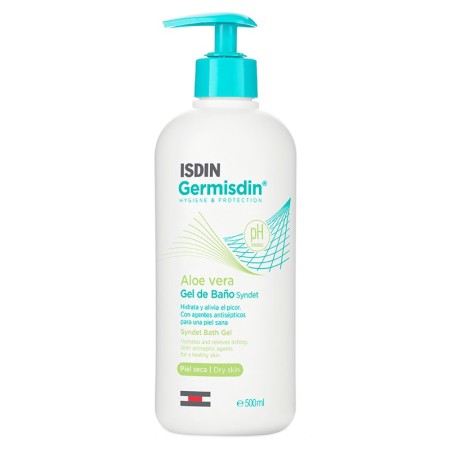 ISDIN Germisdin Aloe Vera Gel da bagno detergente per pelle secca e prurito 500 ml ISDIN Germisdin Aloe Vera Gel da bagno detergente per pelle secca e prurito 500 ml