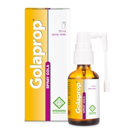 Golaprop Spray per irritazione della gola tosse dolore bruciore 50 ml Golaprop Spray per irritazione della gola tosse dolore bruciore 50 ml